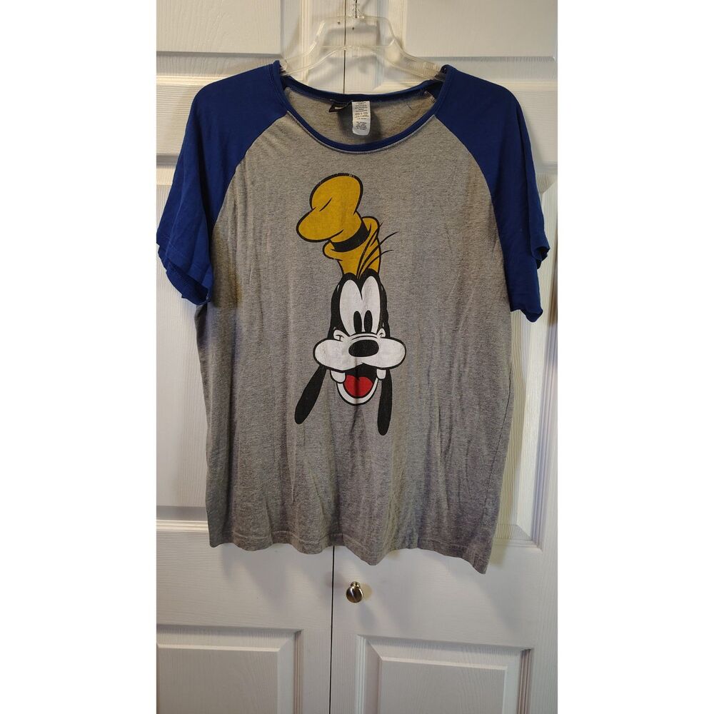 Disney Goofy Graphic Raglan Baseball Tee / Shirt - Size X-Large